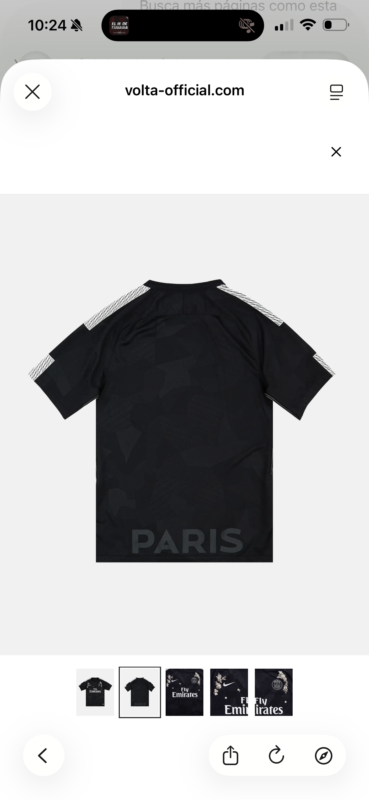 PSG Blacked out embroidered